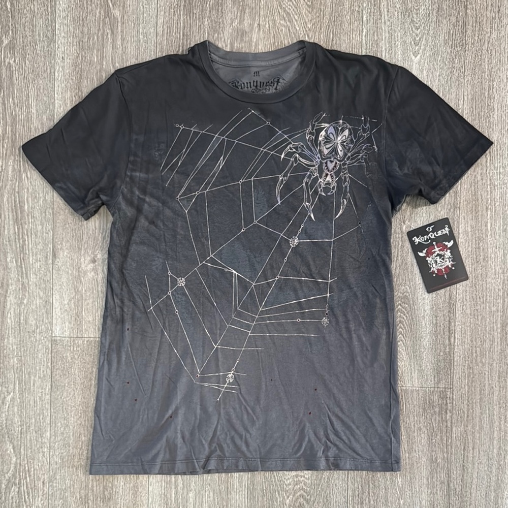 NWT Konquest by Key Closet spider t-shirt men’s sz M